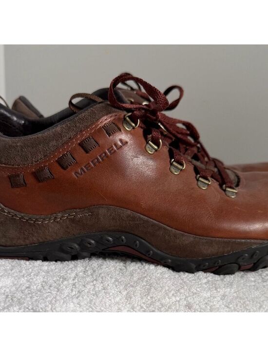 Merrell Shoes - Merrell Women's Brown Leather Hiking Shoes Size 9